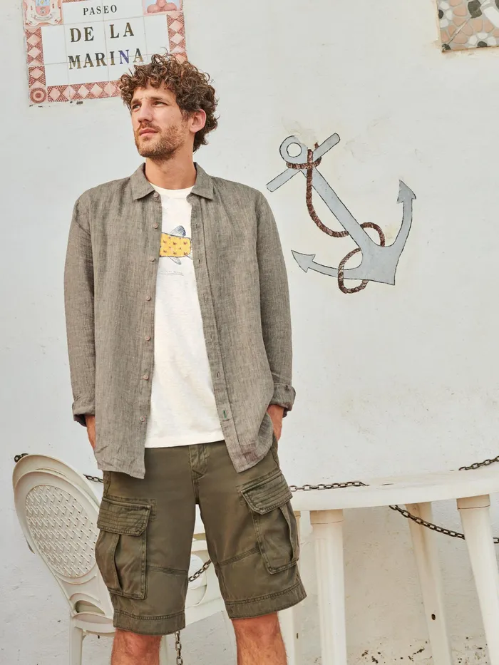 Men White Stuff Clothing Pembroke LS Linen Shirt