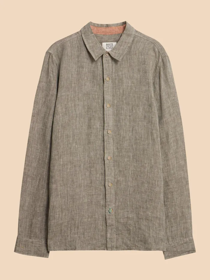 Men White Stuff Clothing Pembroke LS Linen Shirt