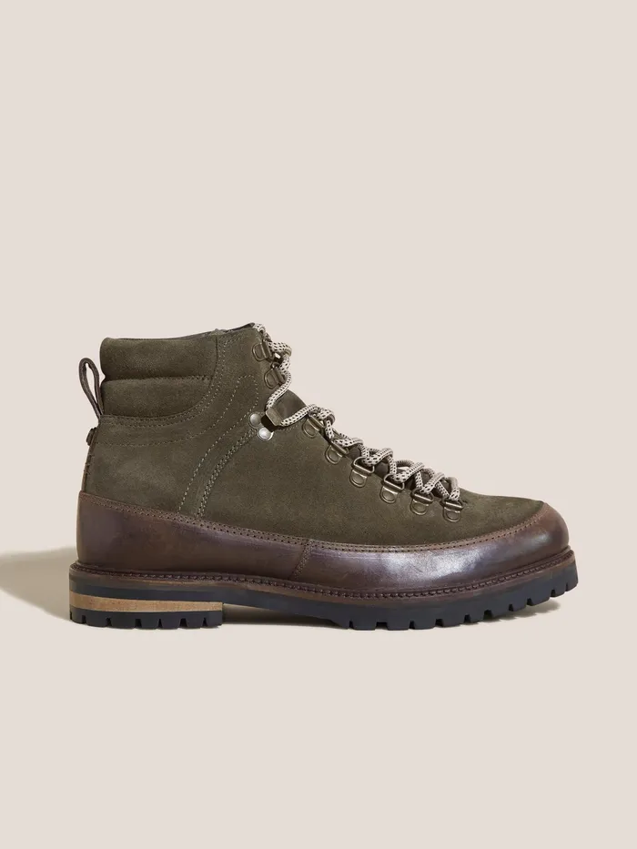 Men White Stuff Footwear Henry Suede Hiker Boot
