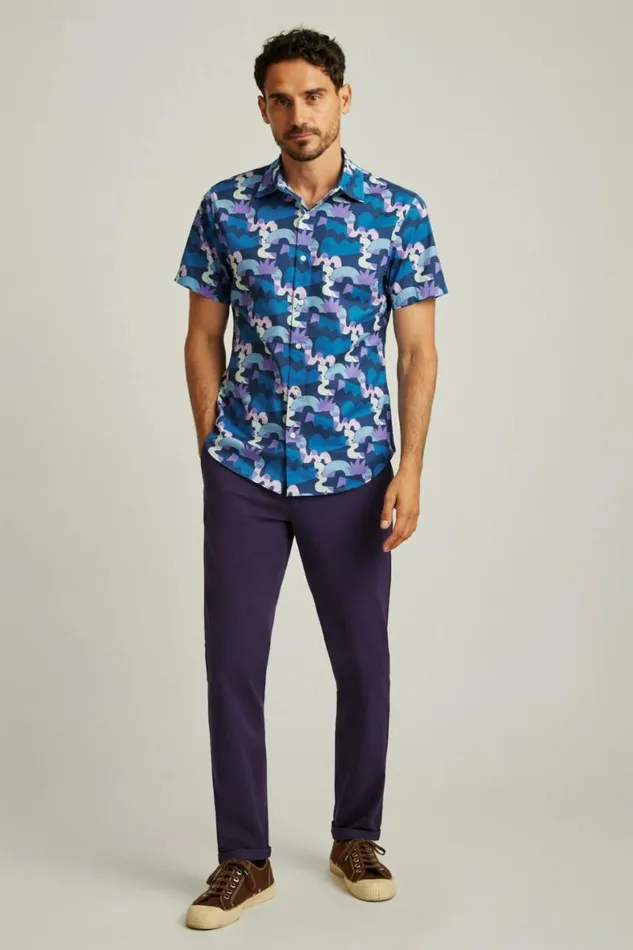 Men Will Bryant X Stretch Riviera Short Sleeve Shirt Eggplant Bonobos Short Sleeve Shirts Men Will Bryant X Stretch Riviera Short Sleeve Shirt Eggplant Bonobos Short Sleeve Shirts