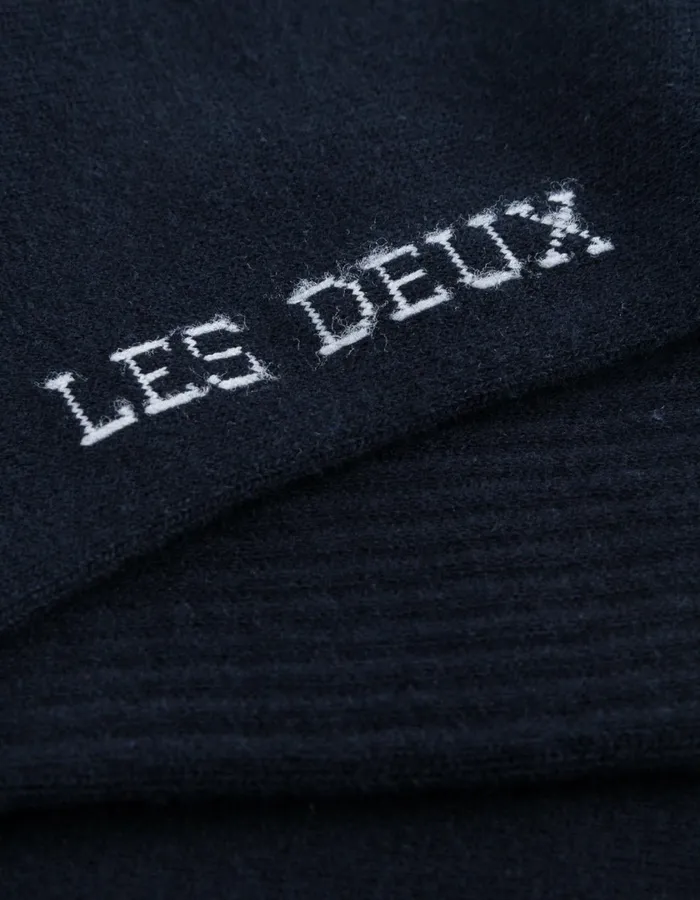 Men William Stripe 2Pack Socks 8211 Dark NavyOff White Les Deux Underwear Men William Stripe 2Pack Socks 8211 Dark NavyOff White Les Deux Underwear