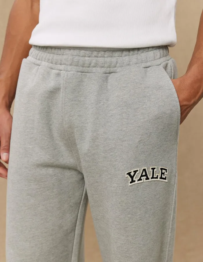 Men Yale Sweatpants 8211 Light Grey MelangeBlack Les Deux Pants