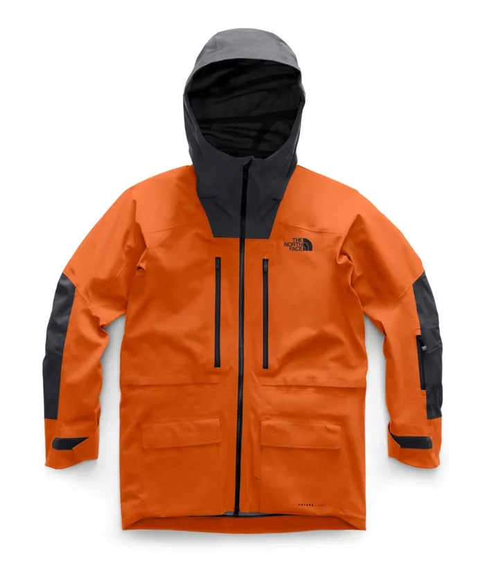 Mens ACAD Jacket Papaya Orangeweathered Black The North Face Snow