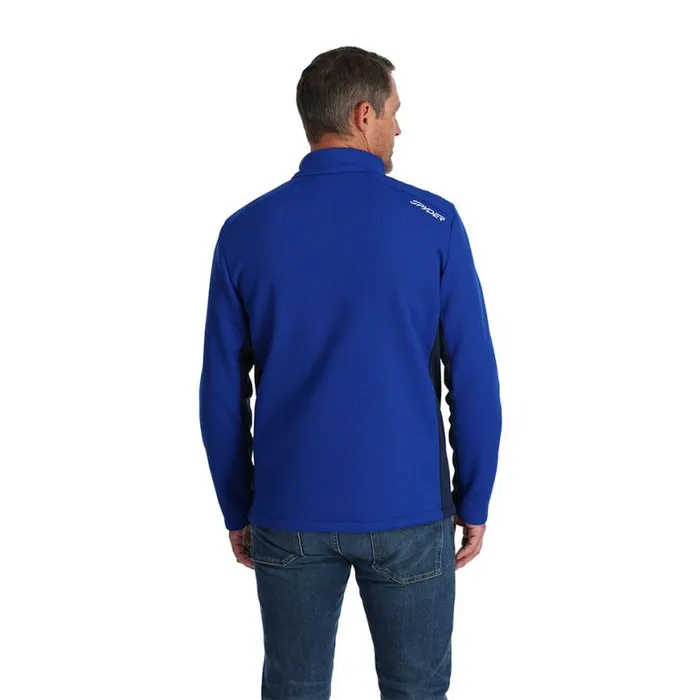 Mens Bandit Full Zip Electric Blue Spyder Fleece