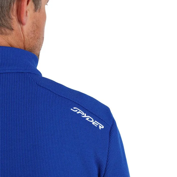 Mens Bandit Full Zip Electric Blue Spyder Fleece