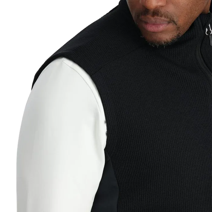 Mens Bandit Vest Black Spyder Fleece