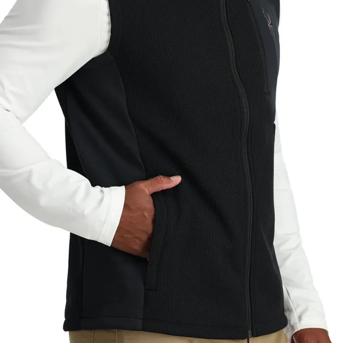 Mens Bandit Vest Black Spyder Fleece