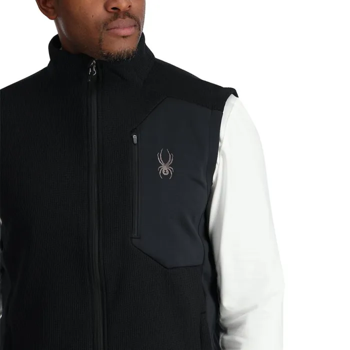 Mens Bandit Vest Black Spyder Fleece