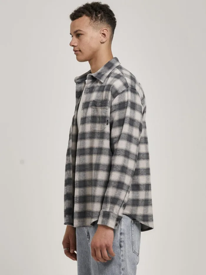 Mens Barrio Flannel Shirt Petrol Thrills Shirts