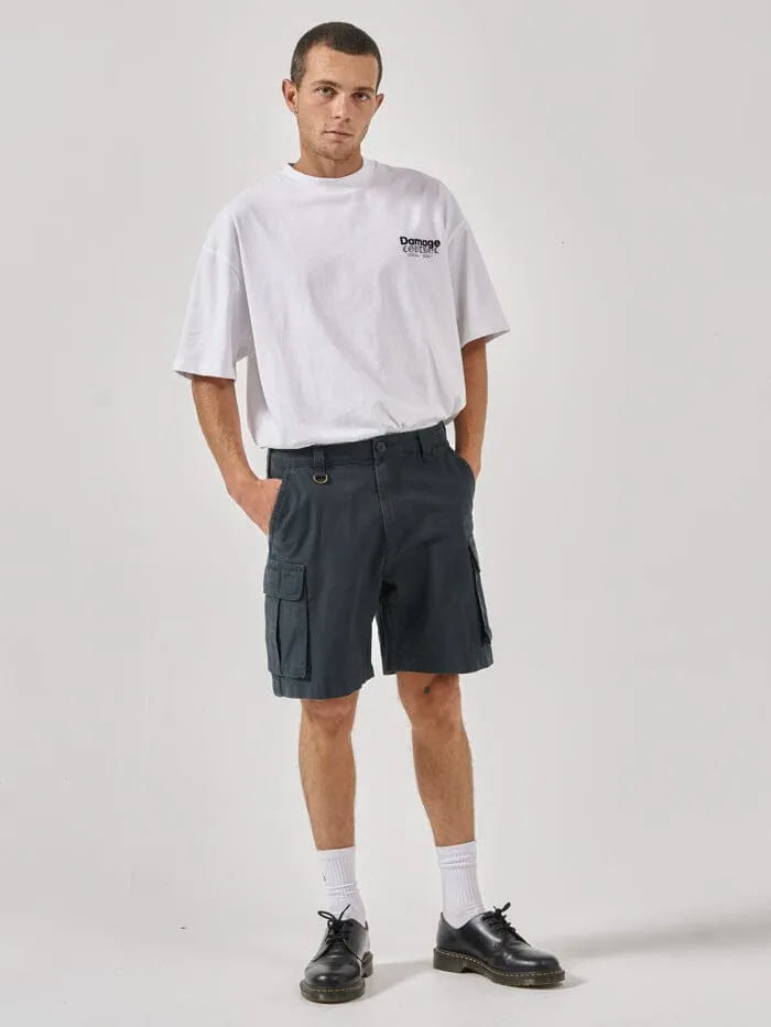 Mens Century Slacker Cargo Short Jasper Green Thrills Shorts
