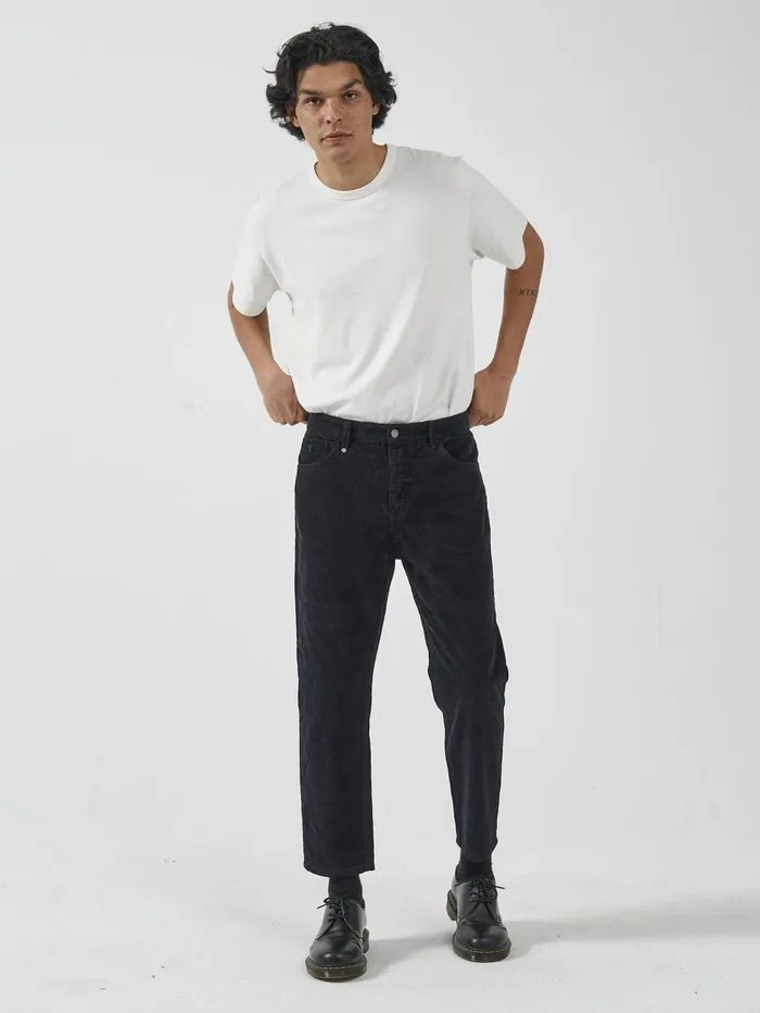 Mens Chopped Corduroy Jean Dark Navy Thrills Denim