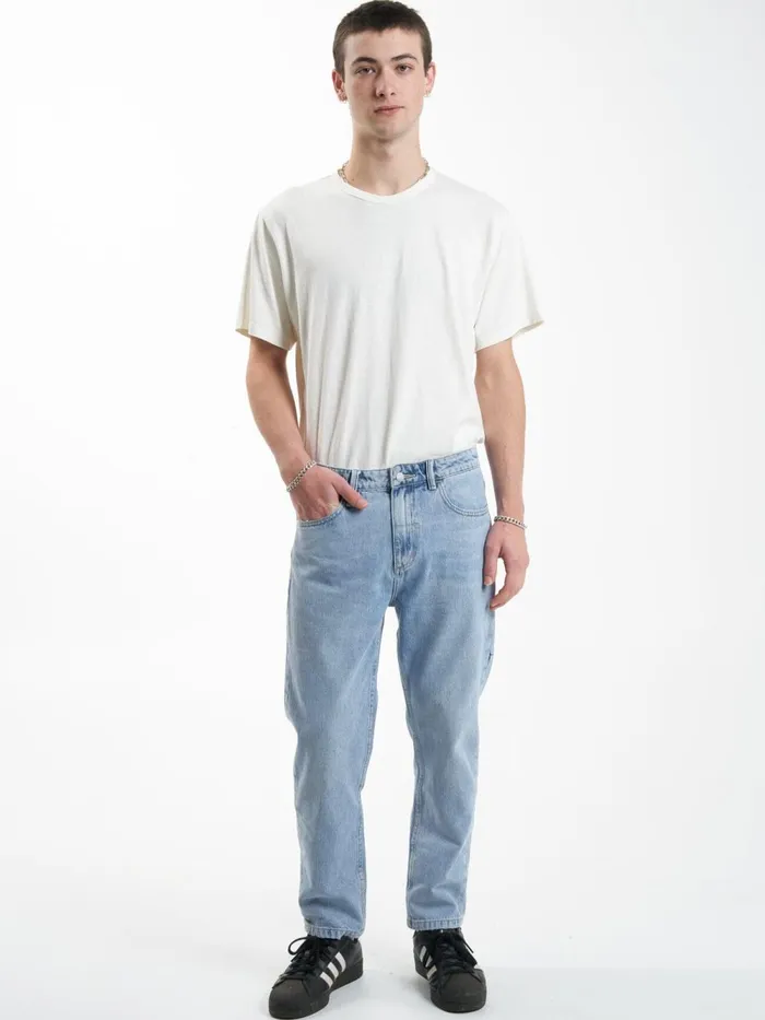 Mens Chopped Denim Jean Endless Blue Thrills Denim