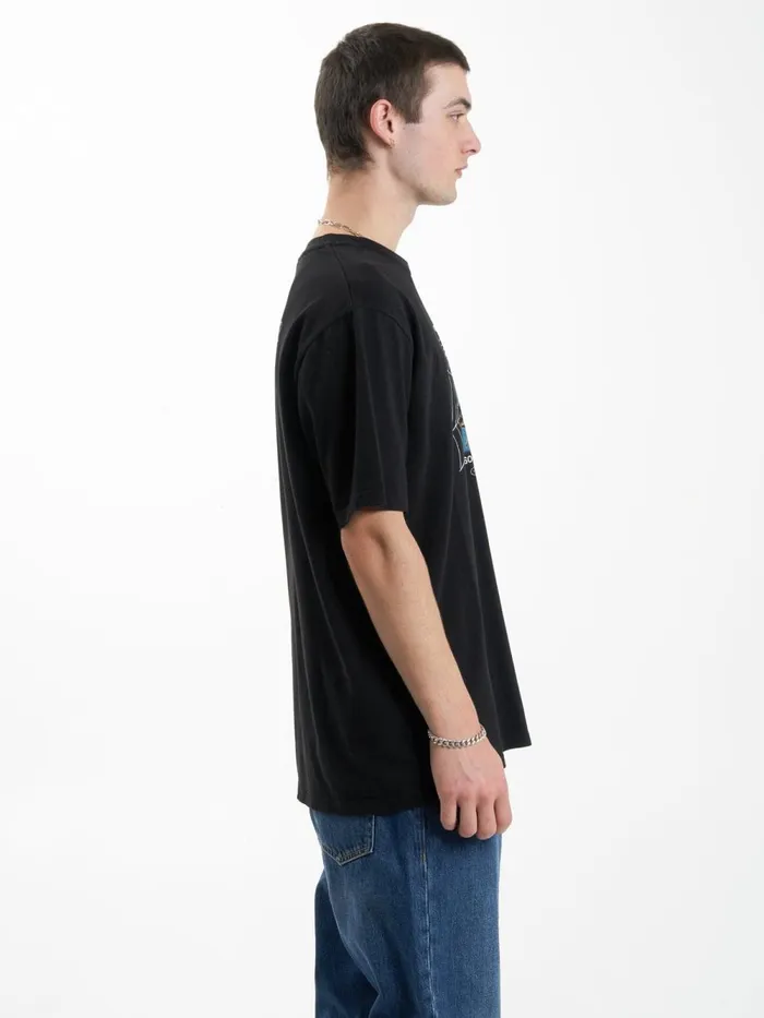 Mens Disorder Disorder Oversize Fit Tee Black Thrills Tees and Tank Tops