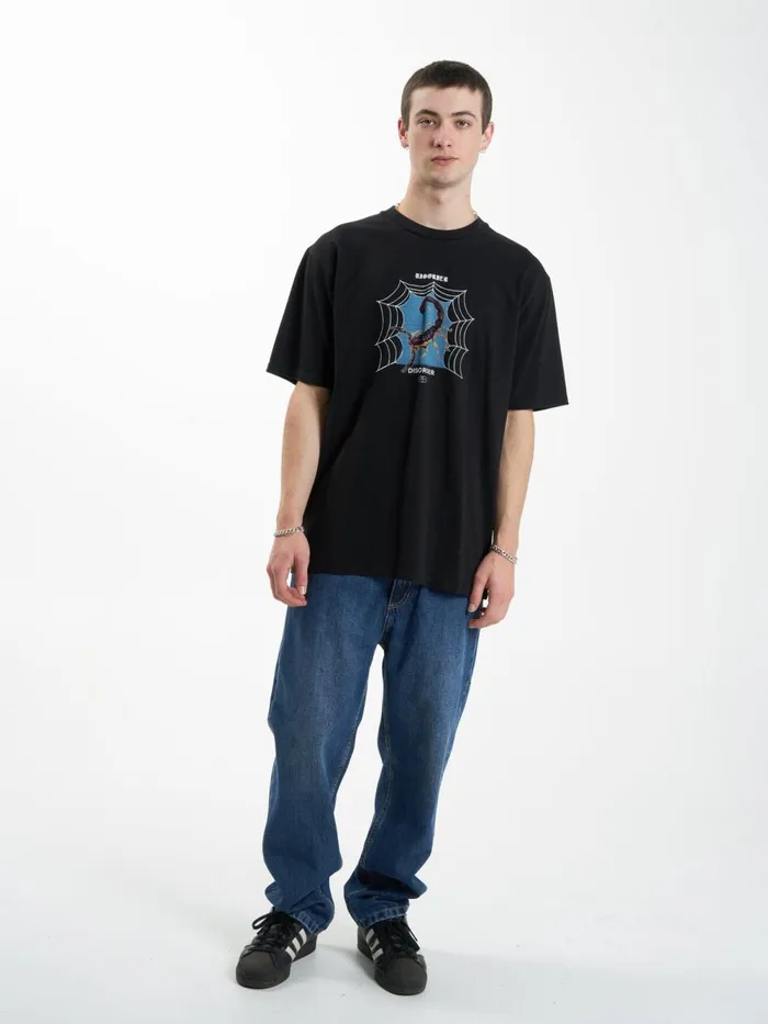Mens Disorder Disorder Oversize Fit Tee Black Thrills Tees and Tank Tops