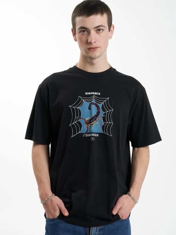 Mens Disorder Disorder Oversize Fit Tee Black Thrills Tees and Tank Tops