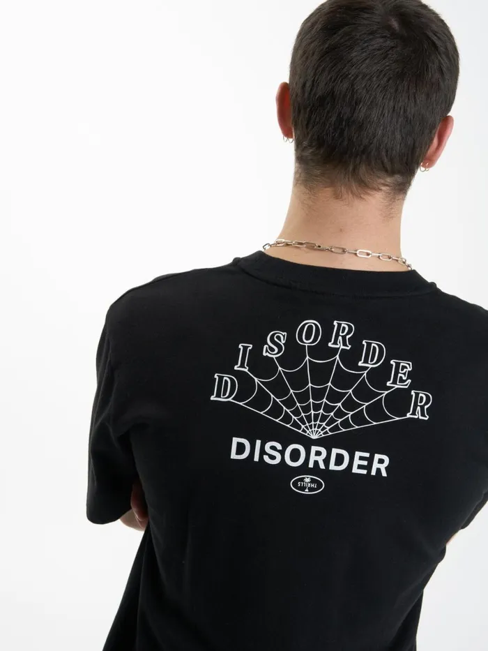 Mens Disorder Disorder Oversize Fit Tee Black Thrills Tees and Tank Tops