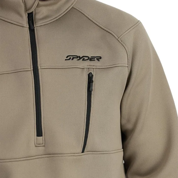 Mens Encore Half Zip Desert Taupe Spyder Fleece