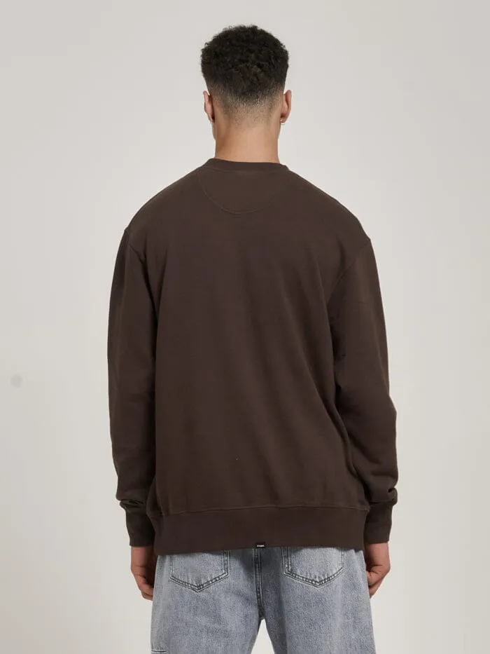 Mens Euphoric CoExistence Oversize Crew Java Thrills Sweaters and Fleece