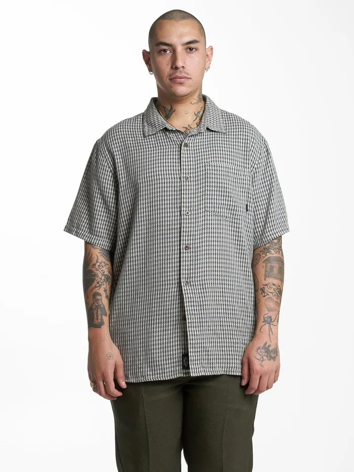 Mens Ever Short Sleeve Shirt Dark Slate Thrills Shirts