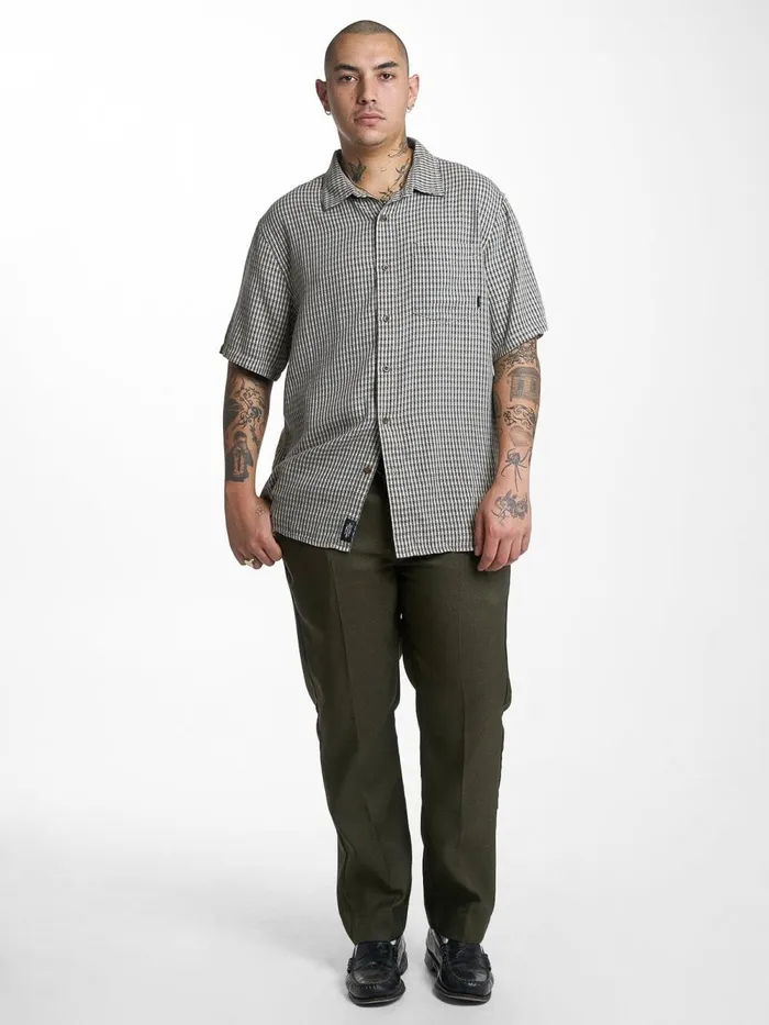 Mens Ever Short Sleeve Shirt Dark Slate Thrills Shirts