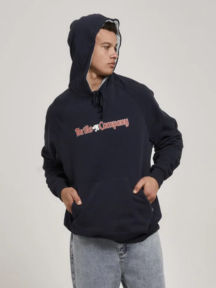 Mens Ewing Raglan Pull On Hood Peacoat Thrills Sweaters and Fleece