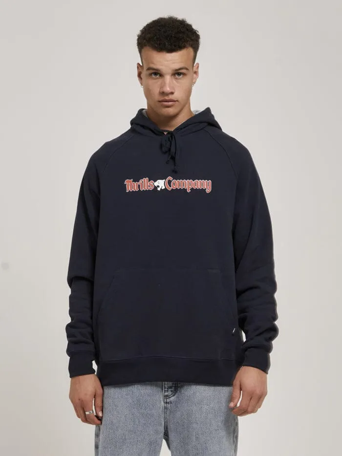 Mens Ewing Raglan Pull On Hood Peacoat Thrills Sweaters and Fleece