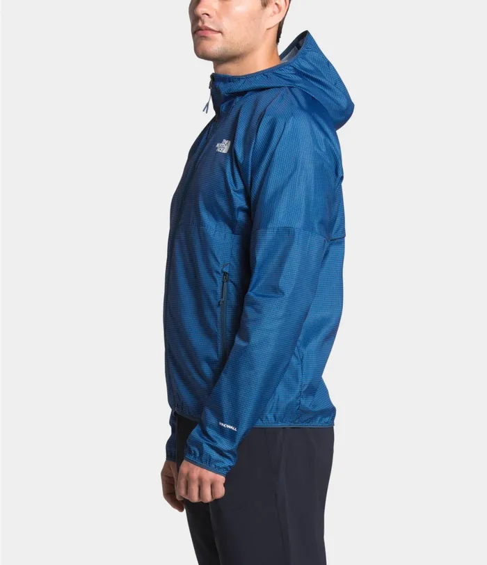 Mens Flyweight Hoodie Bomber Blue Richter Mesh Print The North Face Windbreakers