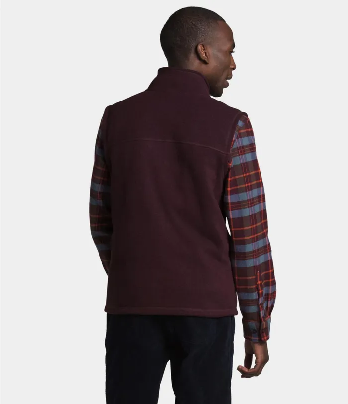 Mens Gordon Lyons Vest Root Brown Heather The North Face Fleece
