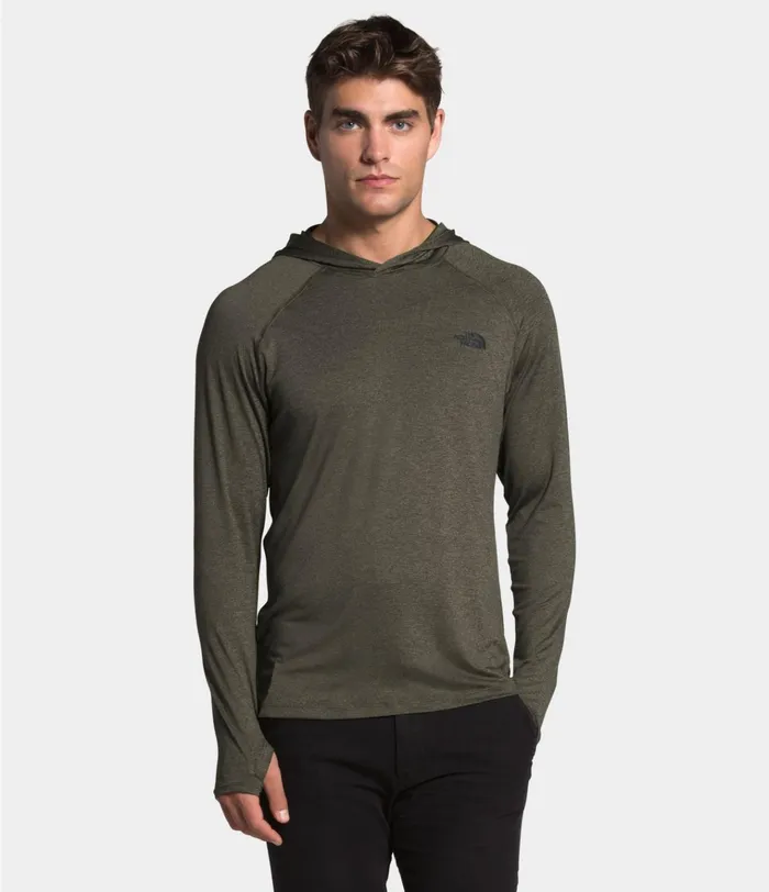 Mens HyperLayer FD Hoodie New Taupe Green Heather The North Face Baselayers