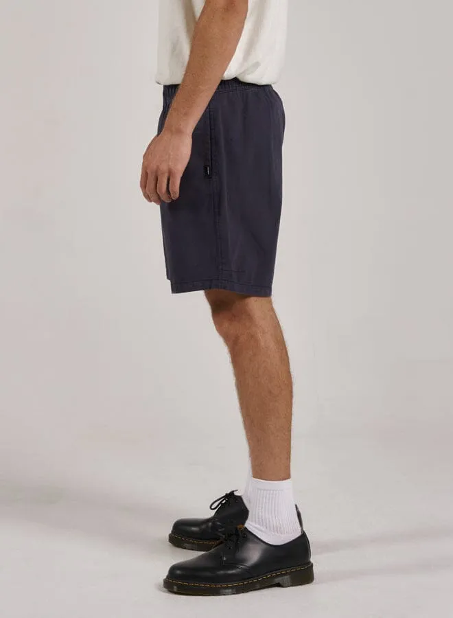 Mens Minimal Work Volley Station Navy Thrills Shorts