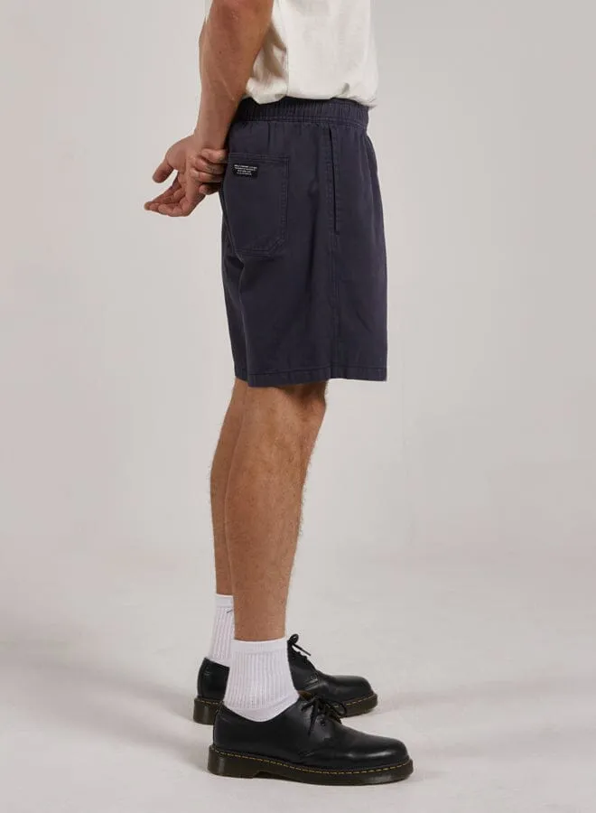 Mens Minimal Work Volley Station Navy Thrills Shorts