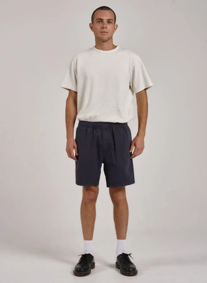 Mens Minimal Work Volley Station Navy Thrills Shorts