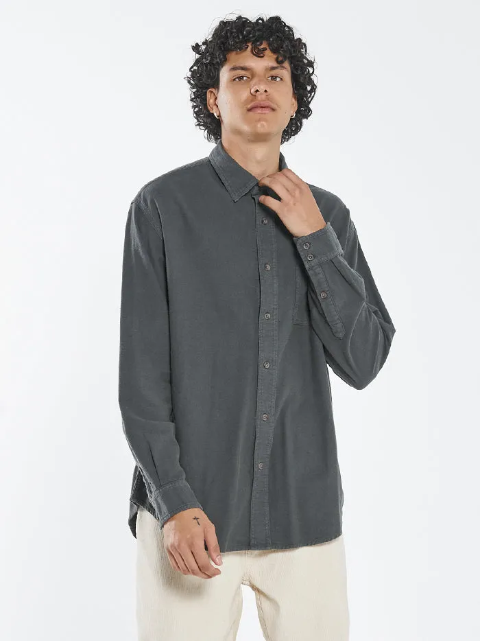 Mens Ops Oversized Long Sleeve Flannel Shirt Deep Forest Thrills Shirts