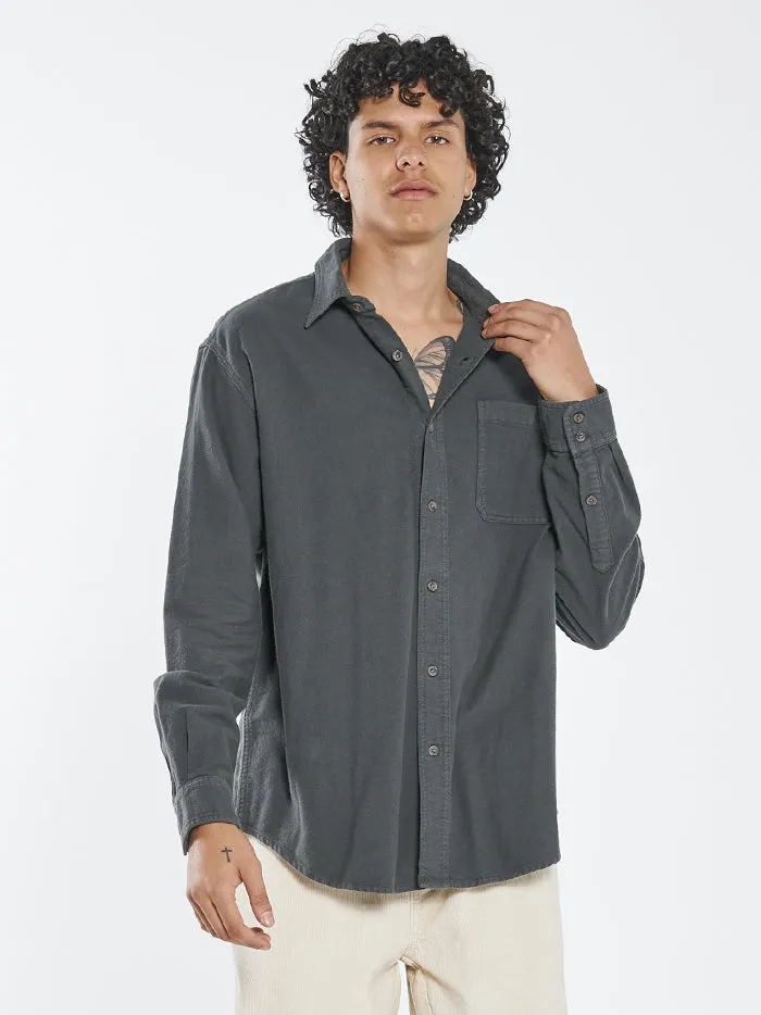 Mens Ops Oversized Long Sleeve Flannel Shirt Deep Forest Thrills Shirts