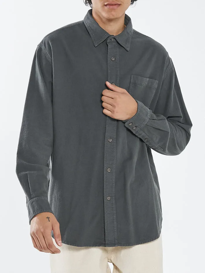 Mens Ops Oversized Long Sleeve Flannel Shirt Deep Forest Thrills Shirts