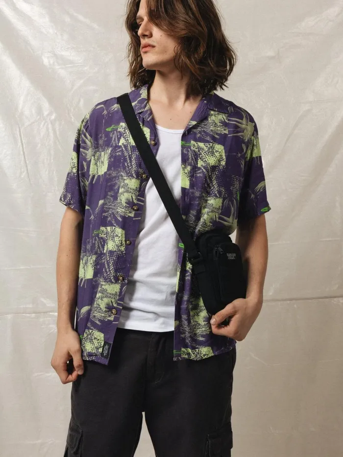 Mens Prefix Bowling Shirt Purps Thrills Shirts