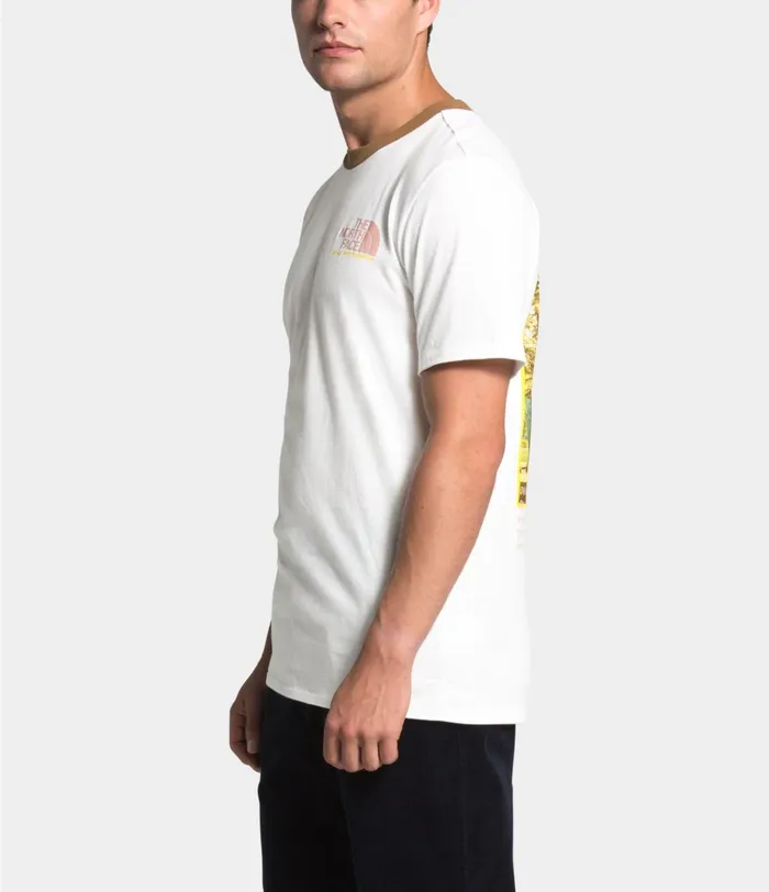 Mens Short Sleeve Rogue Graphic Tee Tnf Whiteutility Brown The North Face TShirts
