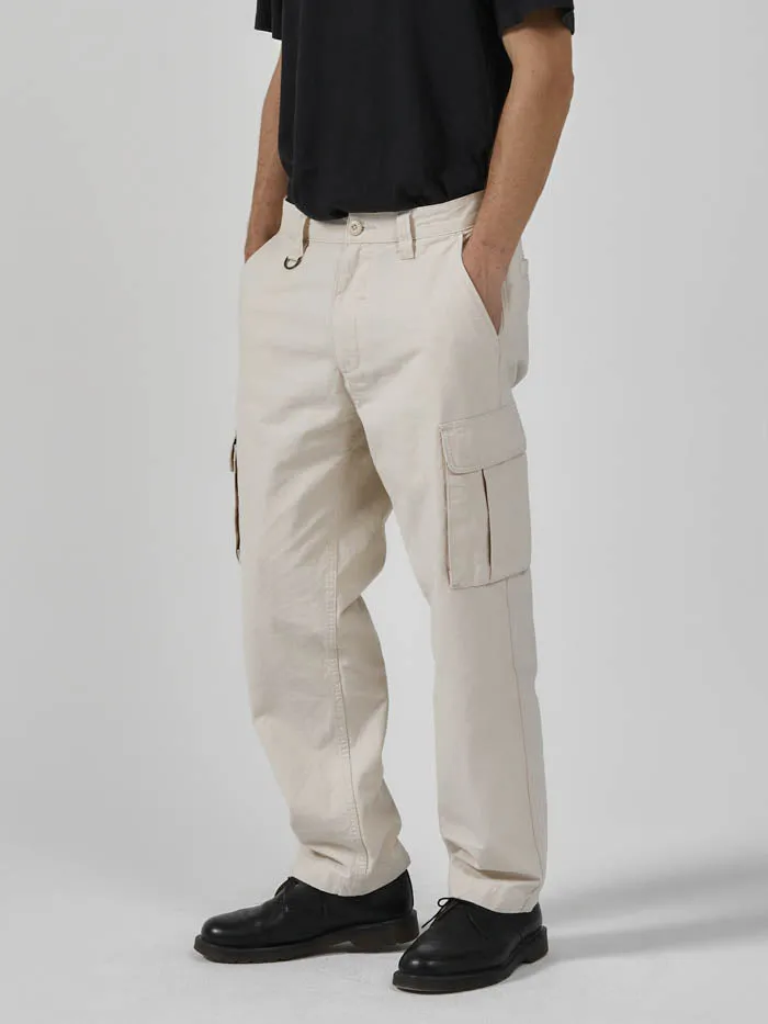 Mens Slacker Cargo Pant Unbleached Thrills Pants