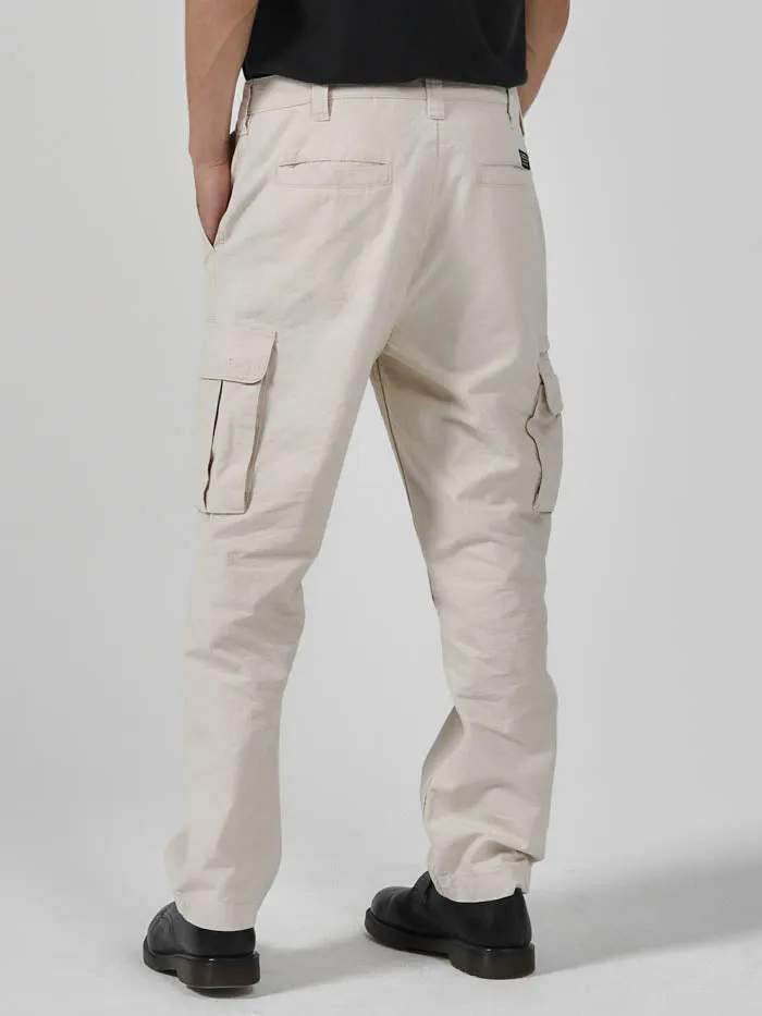 Mens Slacker Cargo Pant Unbleached Thrills Pants