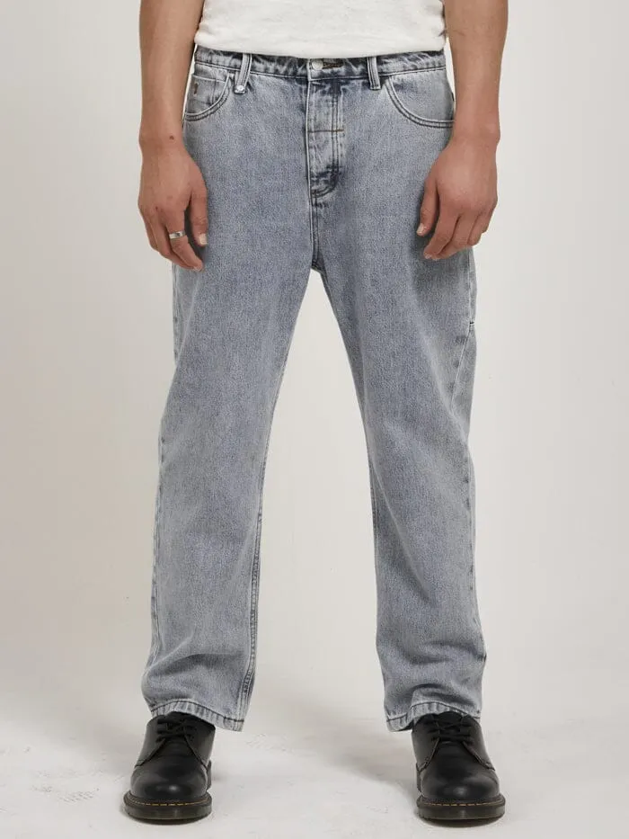 Mens Slacker Denim Jean Garage Blue Thrills Denim