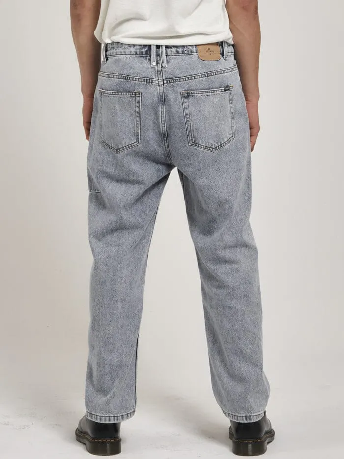 Mens Slacker Denim Jean Garage Blue Thrills Denim