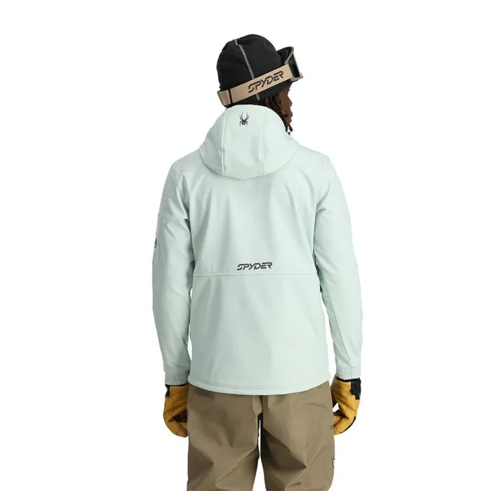 Mens Softshell Riding Hoodie Wintergreen Spyder Shell