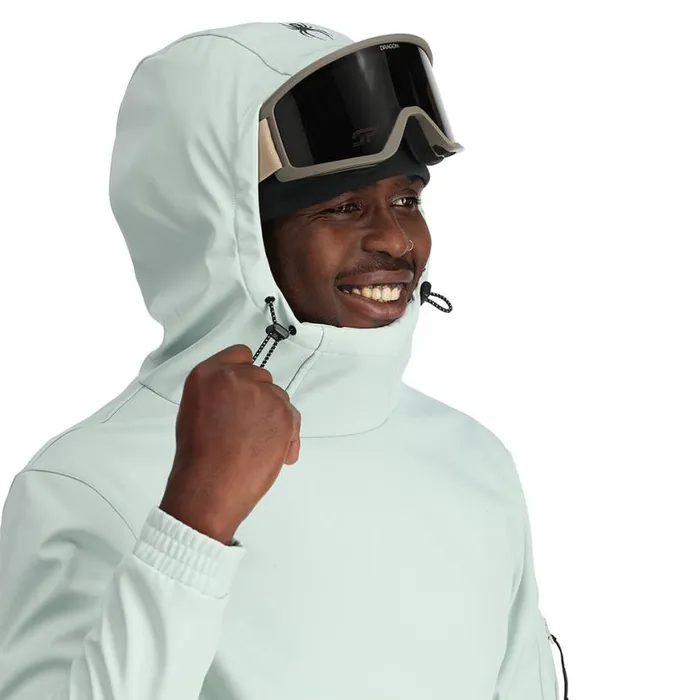 Mens Softshell Riding Hoodie Wintergreen Spyder Shell