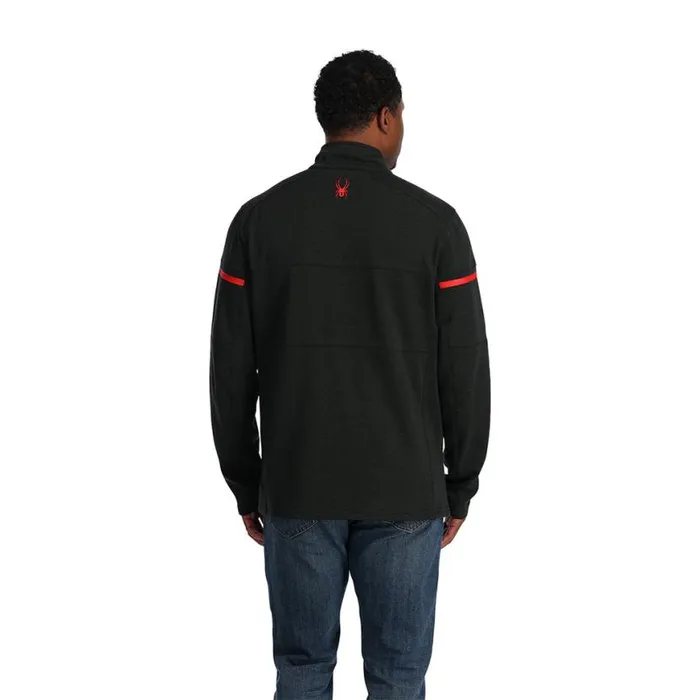 Mens Speed Fleece Full Zip Black Spyder Fleece