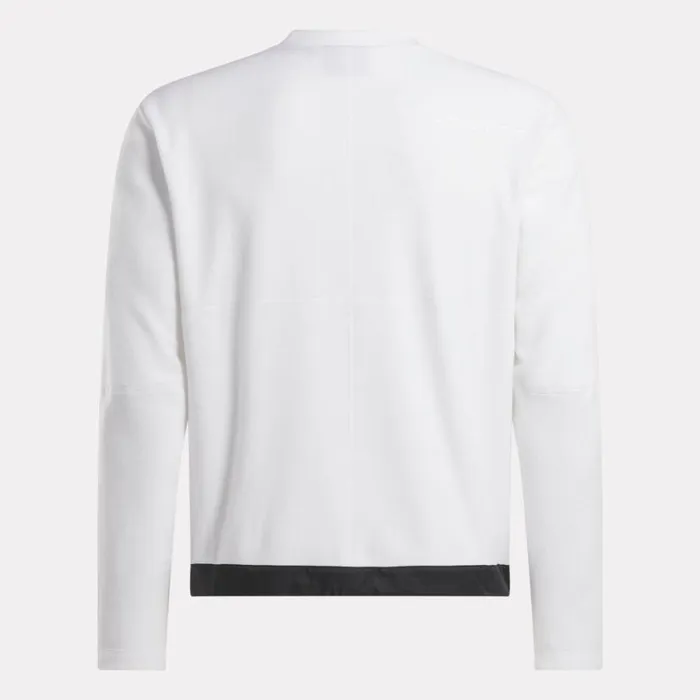 Mens Spyder X Reebok Mens Lounge Crew White Spyder Fleece