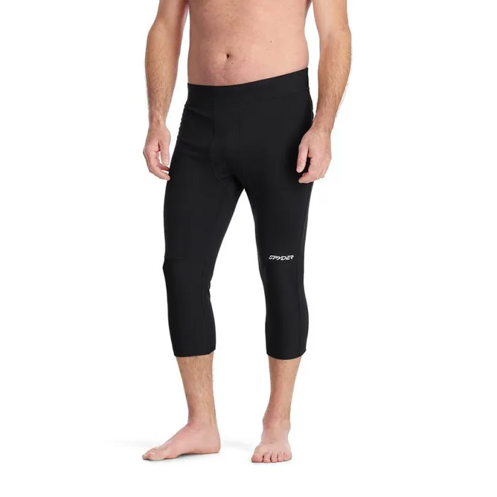 Mens Stretch Charger 34 Pant Black Spyder Baselayers