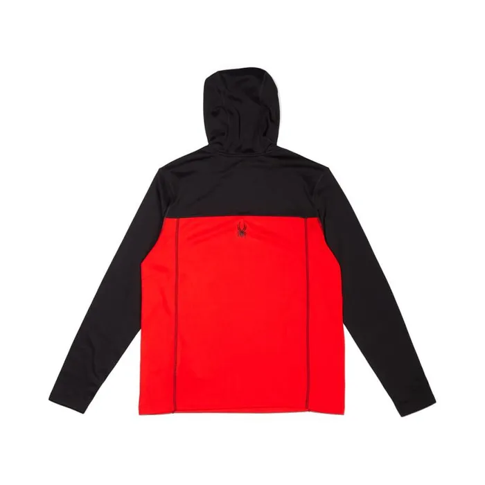 Mens Stretch Charger Hoodie Volcano Spyder Layers
