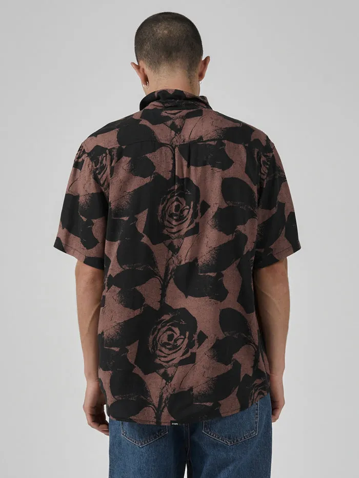 Mens The Paradox Of Paradise Bowling Shirt Black Thrills Shirts