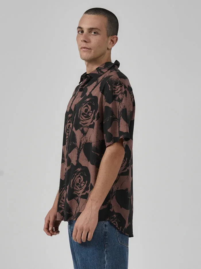 Mens The Paradox Of Paradise Bowling Shirt Black Thrills Shirts