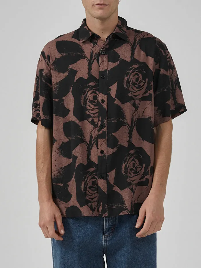 Mens The Paradox Of Paradise Bowling Shirt Black Thrills Shirts
